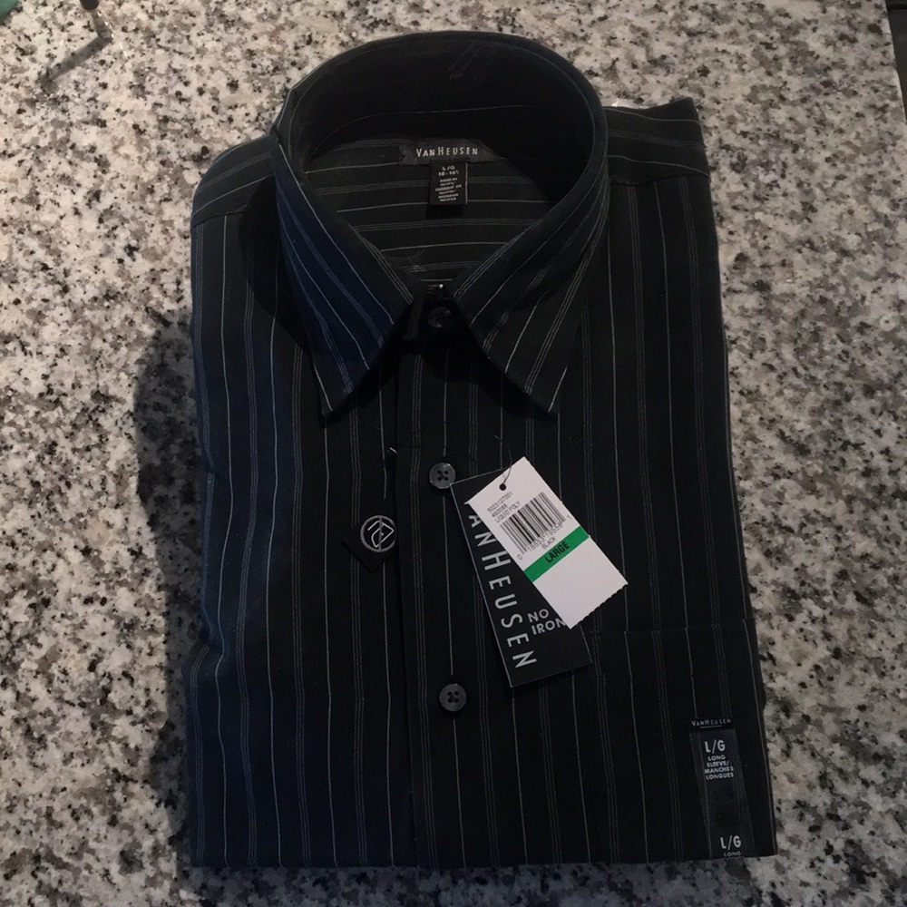 Van Heusen Striped Button Down